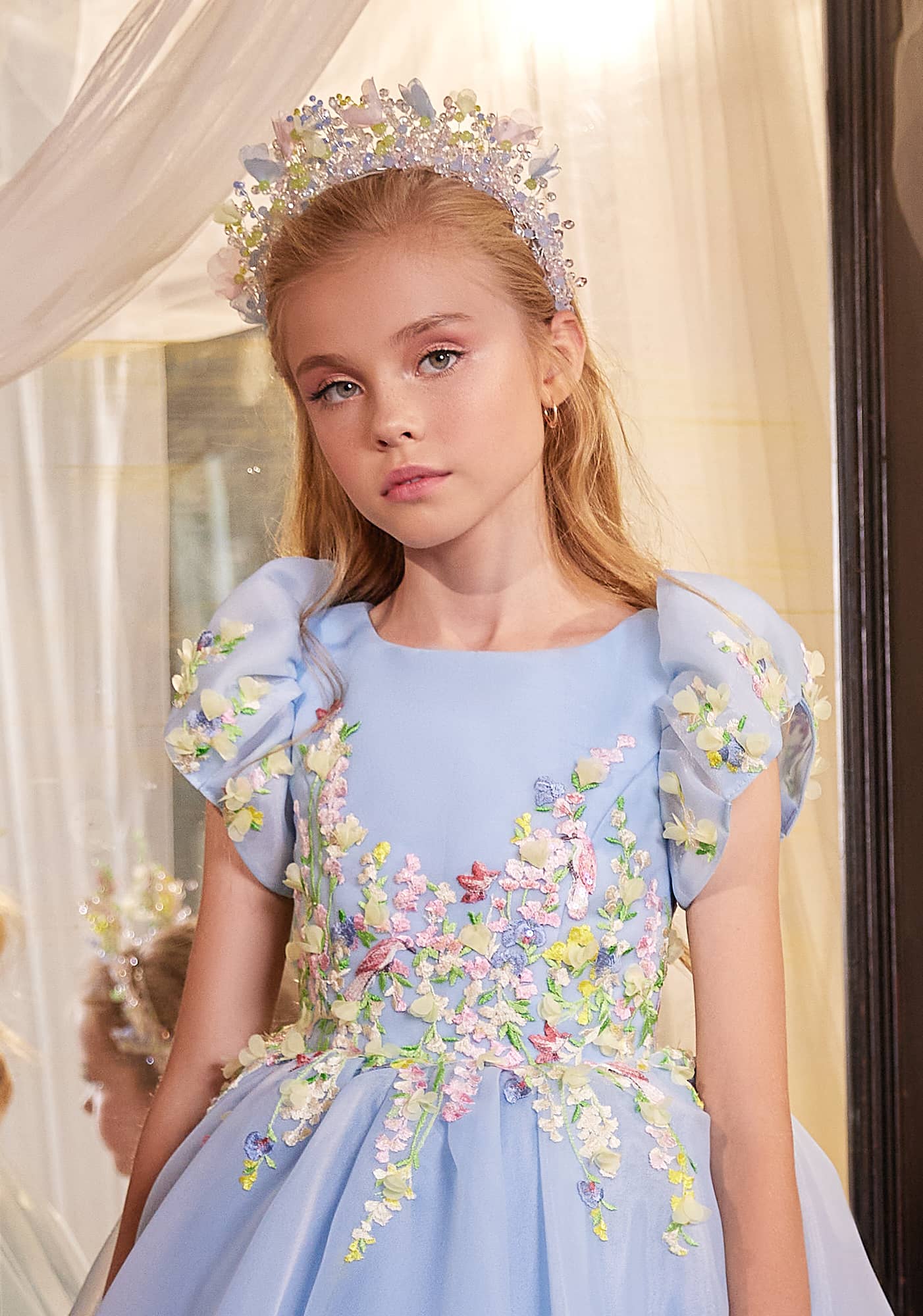 Ethereal Garden Glamour Blue Hair Accessory image 0