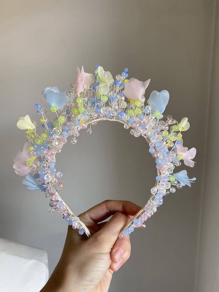 Ethereal Garden Glamour Blue Hair Accessory image 3