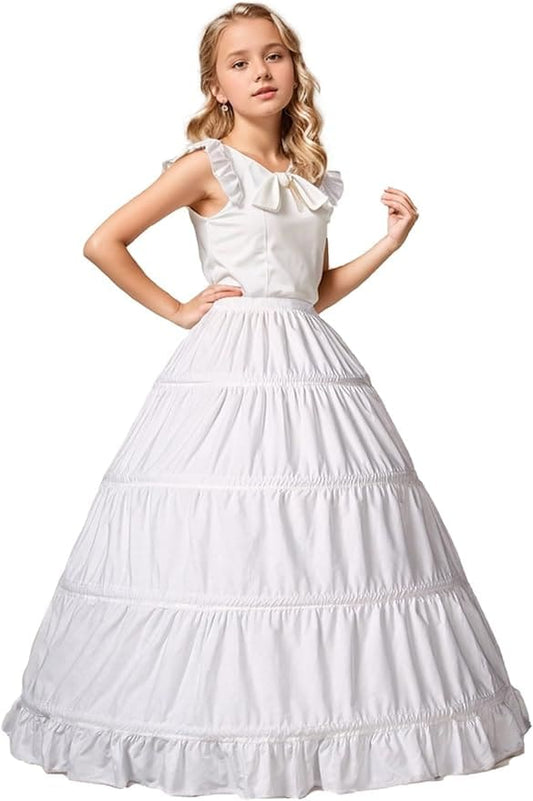Petticoat Pure Cotton With 3-4 Hoops Style-1 image 0