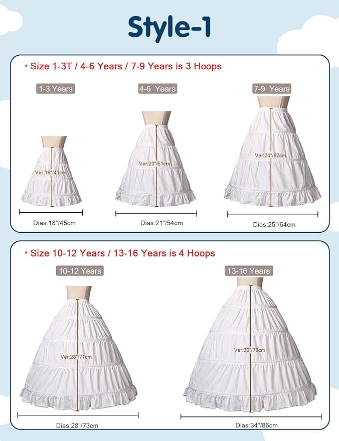 Petticoat Pure Cotton With 3-4 Hoops Style-1 image 3