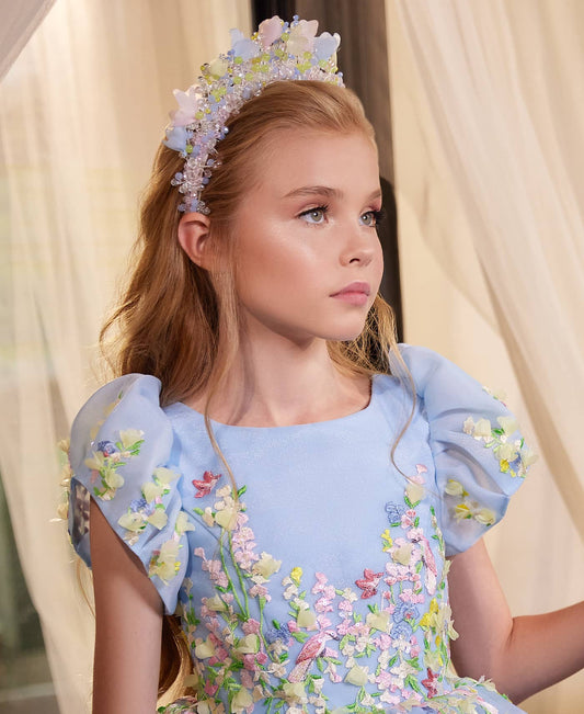 Ethereal Garden Glamour Blue Hair Accessory image 1